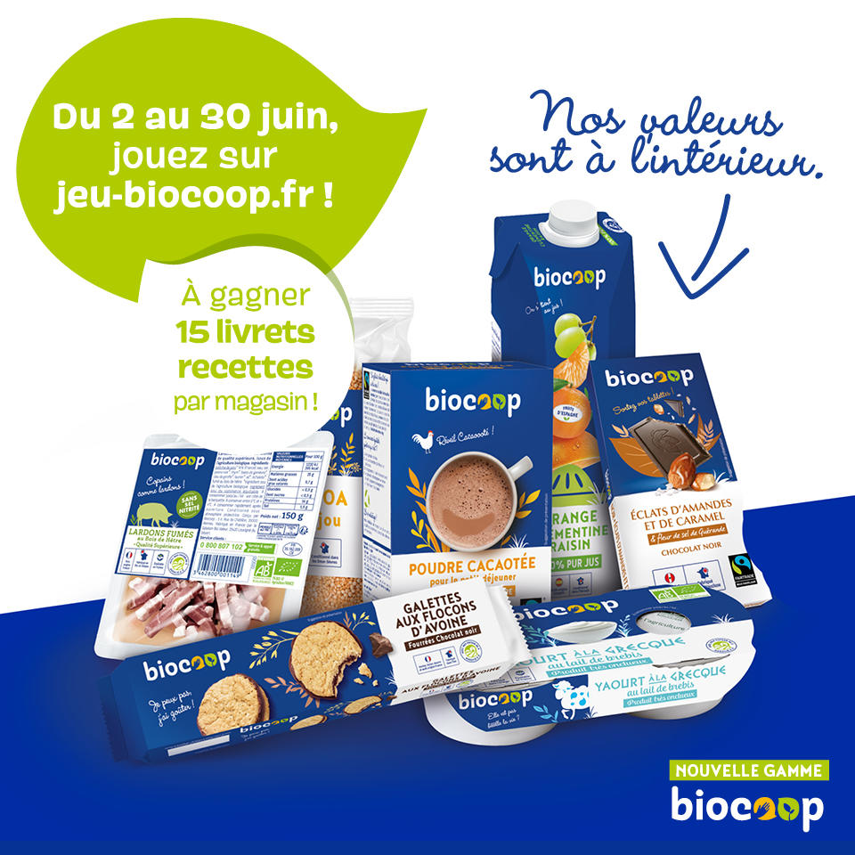 En Juin, découvrez la marque Biocoop, la marque de nos valeurs !